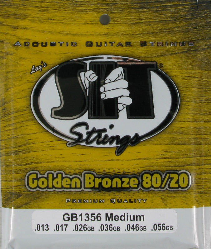 SIT GB-1356 Medium Golden Bronze 80/20 Acoustic Guitar Strings