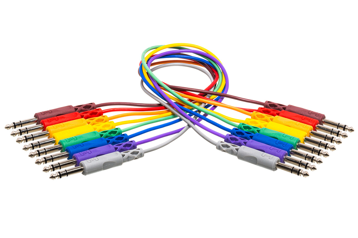 Hosa CSS-845 - PATCH CABLE 1/4 TRS - SAME 1.5FT 8PC