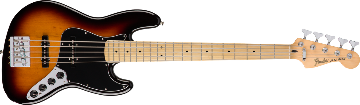 Fender Deluxe Jazz Bass V String MN 3TSB su įbrėžimu nugaroje