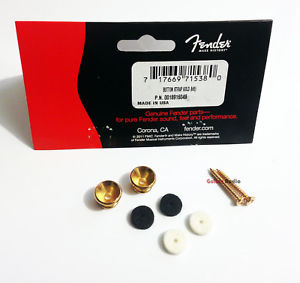 Fender Original Strap Button kit gold  gitaros diržo laikiklis
