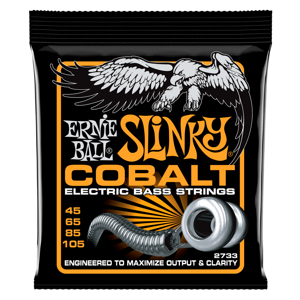 Ernie Ball 2733 Hybrid Slinky Cobalt Electric Bass Strings 45-105 Gauge