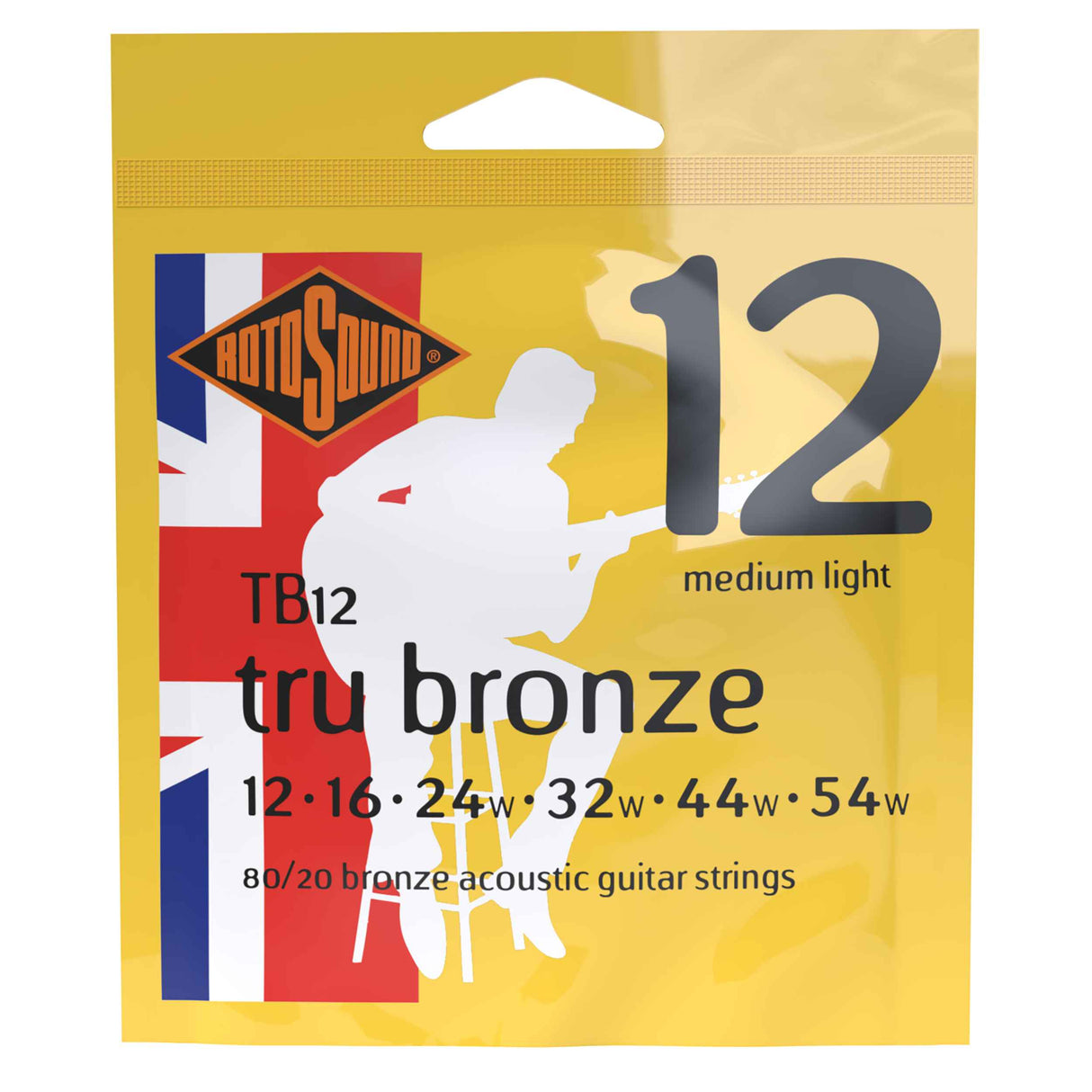 Rotosound TB12 Tru Bronze Acoustic Medium Light | 12-54