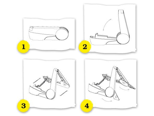 Ortega Opus-10RBK stovas ukulėlei