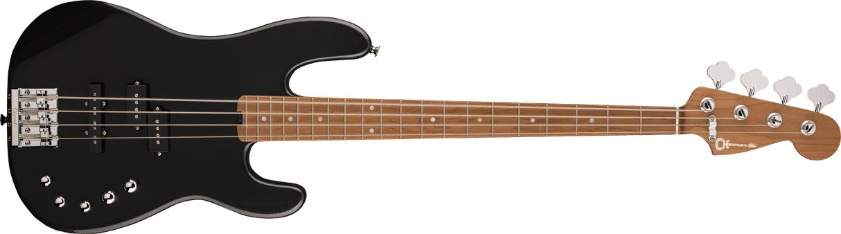 Charvel Pro-Mod San Dimas Bass PJ IV V Caramelized Maple Fingerboard Metallic Black