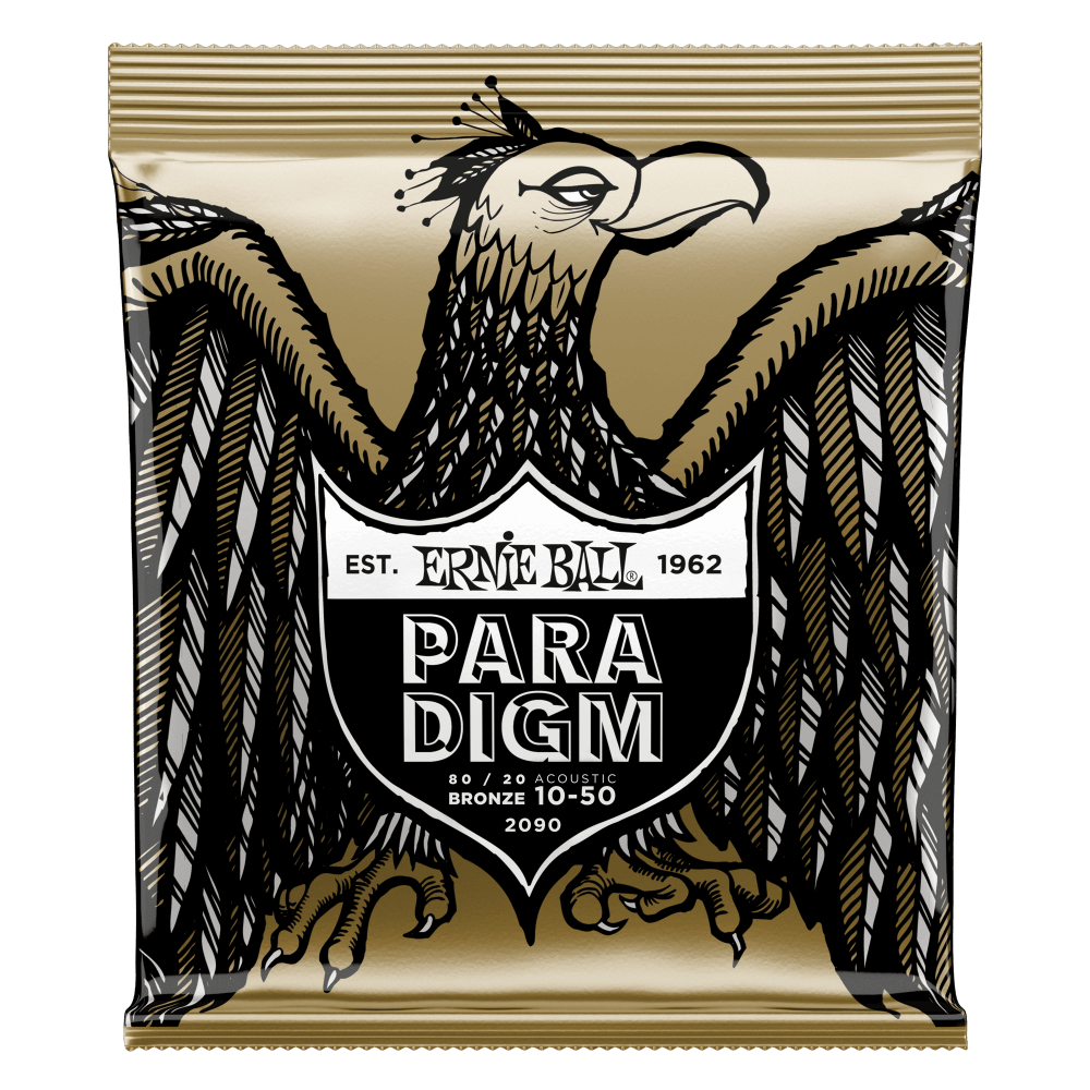 Ernie Ball P02090 Extra Light Paradigm 80/20 Bronze Acoustic Guitar Strings 10-50 Gauge