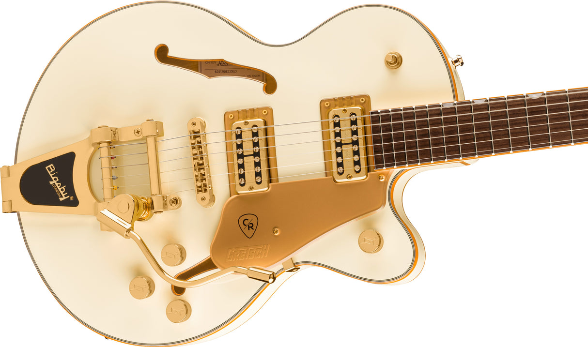 Gretsch Electromatic Chris Rocha Broadkaster Jr. Center Block Rosewood Fingerboard Vintage White e