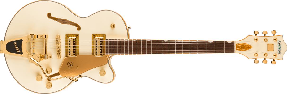 Gretsch Electromatic Chris Rocha Broadkaster Jr. Center Block Rosewood Fingerboard Vintage White e