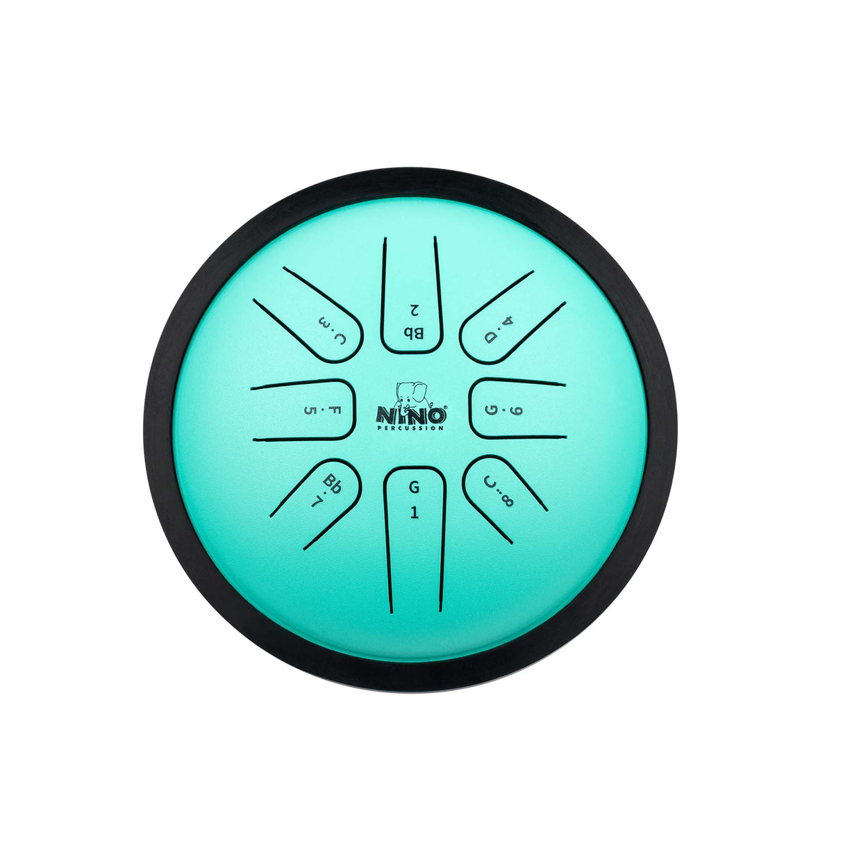 Meinl NINO982 Percussion Steel Tongue Drum - Mint Green būgnas