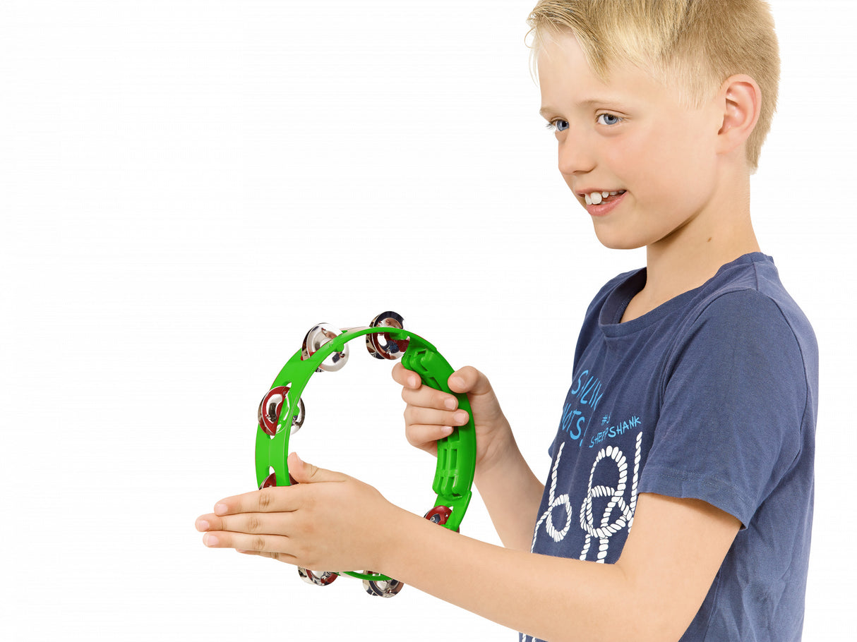 MEINL NINO49GG Compact ABS Tambourine Grass Green tambūrinas