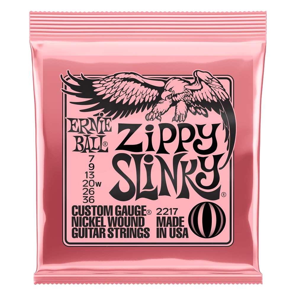 Ernie Ball 2217 Zippy Slinky Nickel Wound Electric Guitar Strings 7-36 Gauge