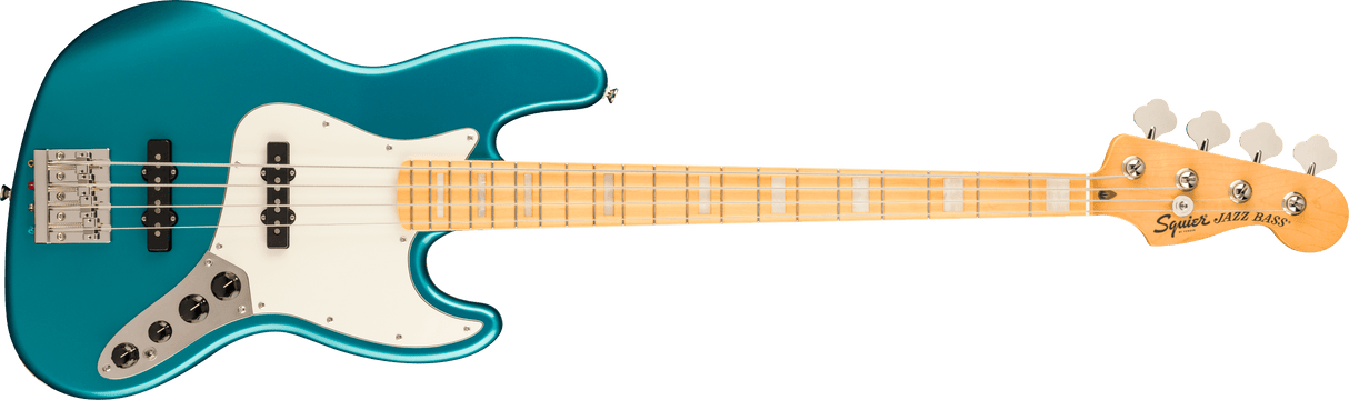 Squier Classic Vibe Active 70s Jazz Bass Maple Fingerboard Parchment Pickguard Ocean Turquoise