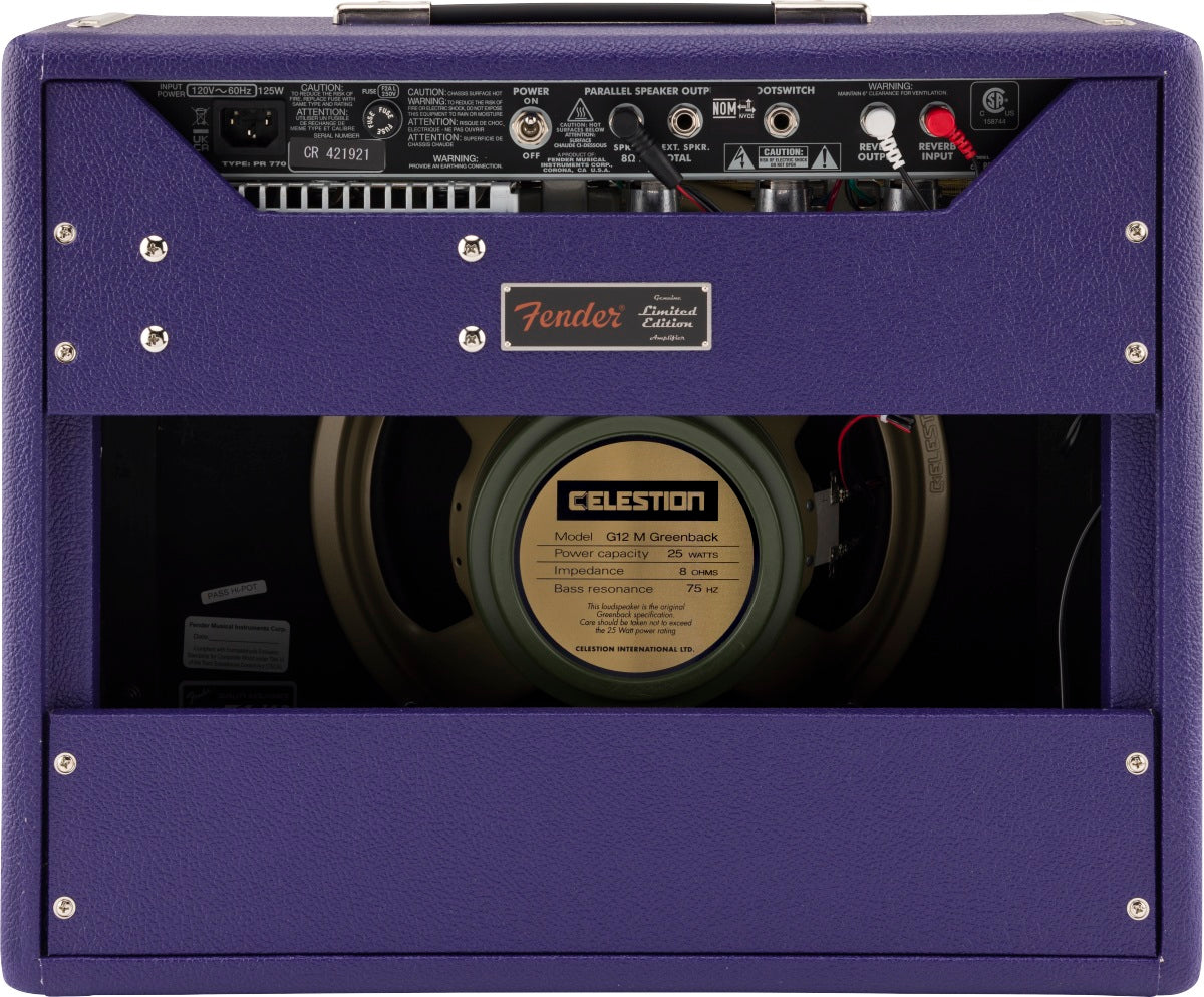 Fender Limited Edition 65 Princeton Reverb 1×12 Greenback - Plum Wheat Grille Tube Amplifier