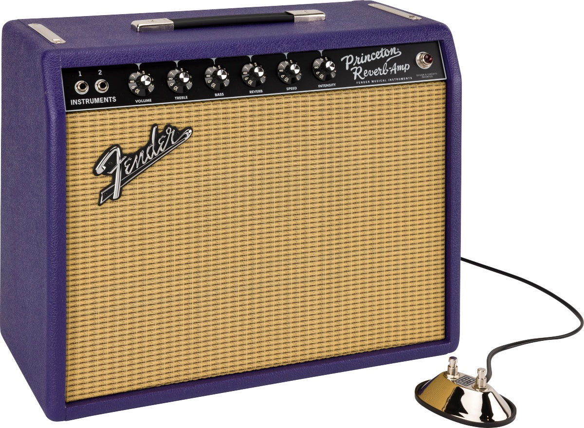Fender Limited Edition 65 Princeton Reverb 1×12 Greenback - Plum Wheat Grille