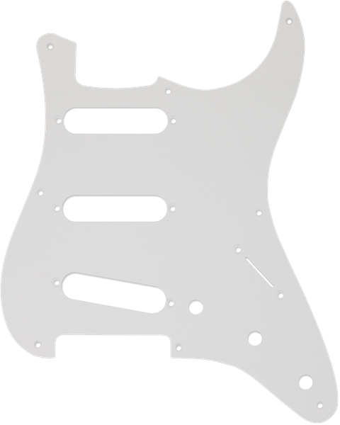 Fender Pickguard 57 Strat 8 Holes White 1-Ply