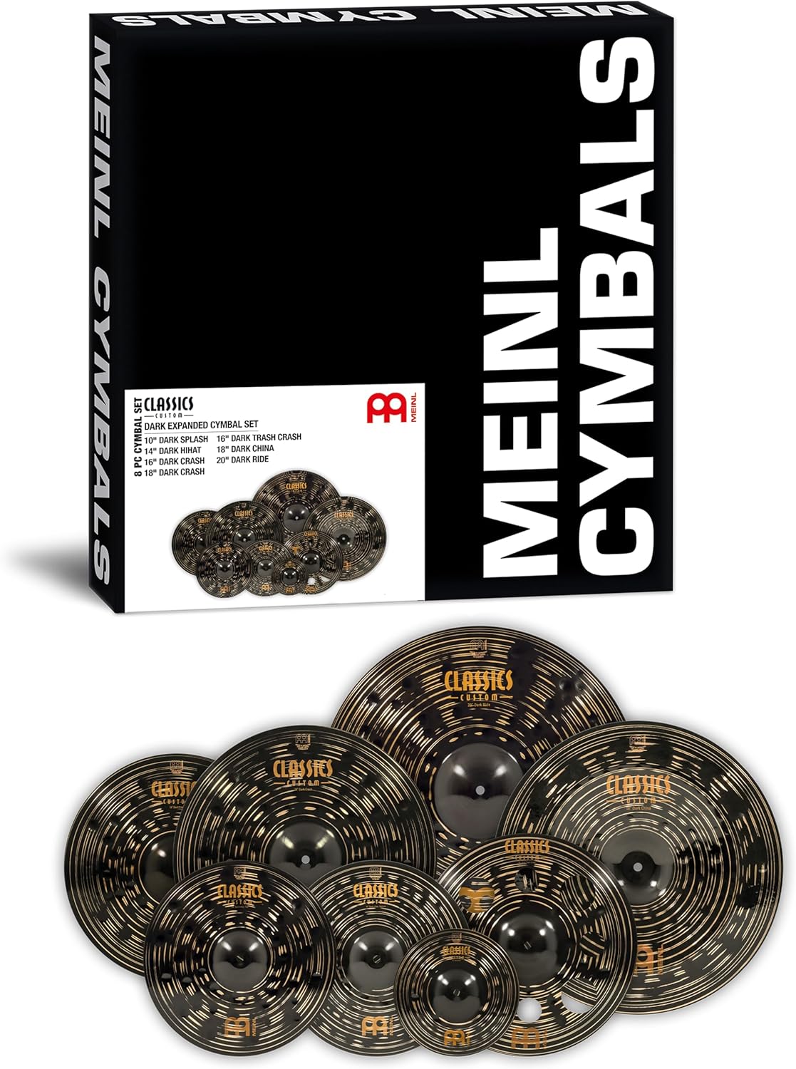Meinl CCD-CS2 Classic Custom Dark Expanded Cymbal Set lėkščių komplektas