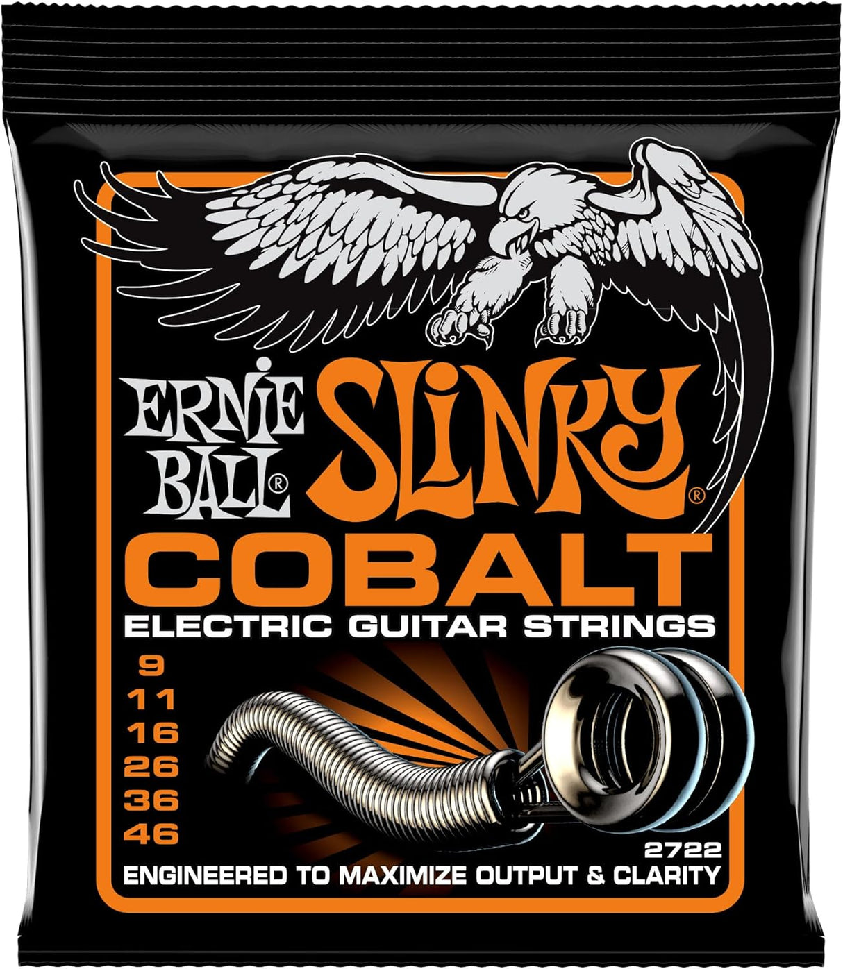 Ernie Ball 2722 HybridSlinky Cobalt Electric Guitar Strings 9-46 Gauge