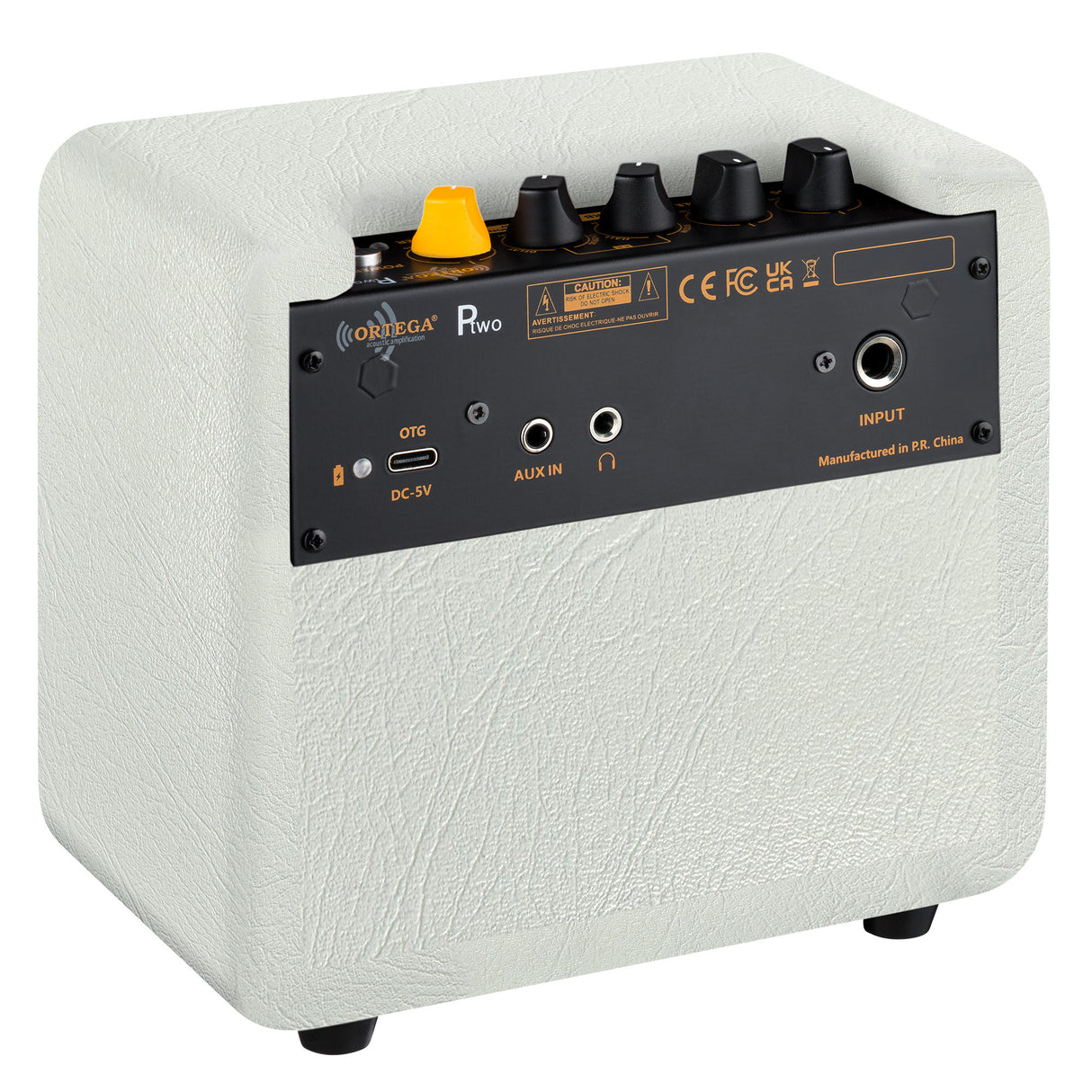 Ortega PTWO-LTD 12 WATT BLUETOOTH PREMIUM VINTAGE DESIGN POCKET ACOUSTIC AMPLIFIER W- BUILT-IN EFFEC