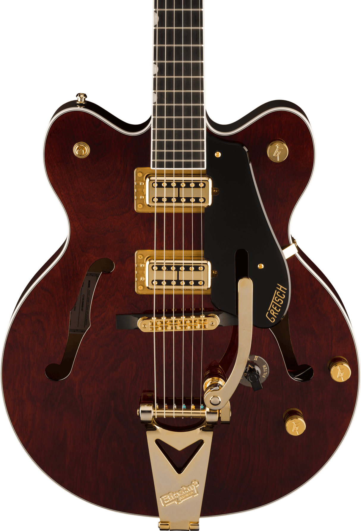 Gretsch Limited Edition Abbey Road Studiomatic Hollow Body with Bigsby and Gold Hardware Ebony Finge