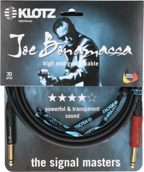 Klotz JBNPSP030 Joe Bonamassa 3 m Kl/Silent laidas gitarai