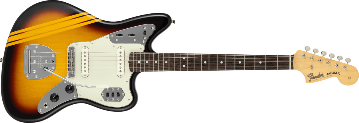 Fender Japan Traditional 2025 60s Jaguar RW Competition 3-Color Sunburst- Aged Natural
