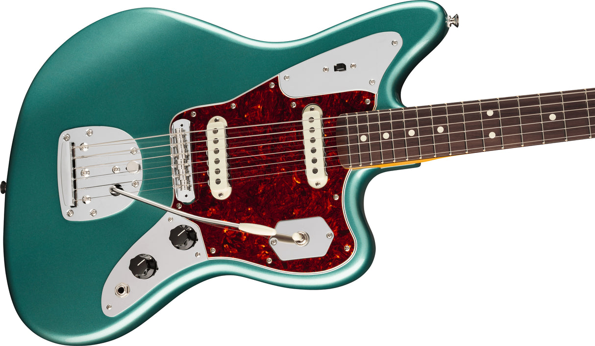 Fender American Pro Classic Jaguar Rosewood Fingerboard Faded Sherwood Green Metallic