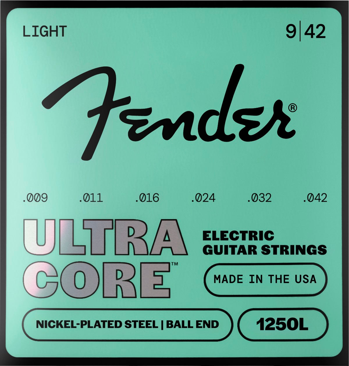 Fender Ultracore 1250L NPS 9-42 Ball End stygos elektrinei gitarai