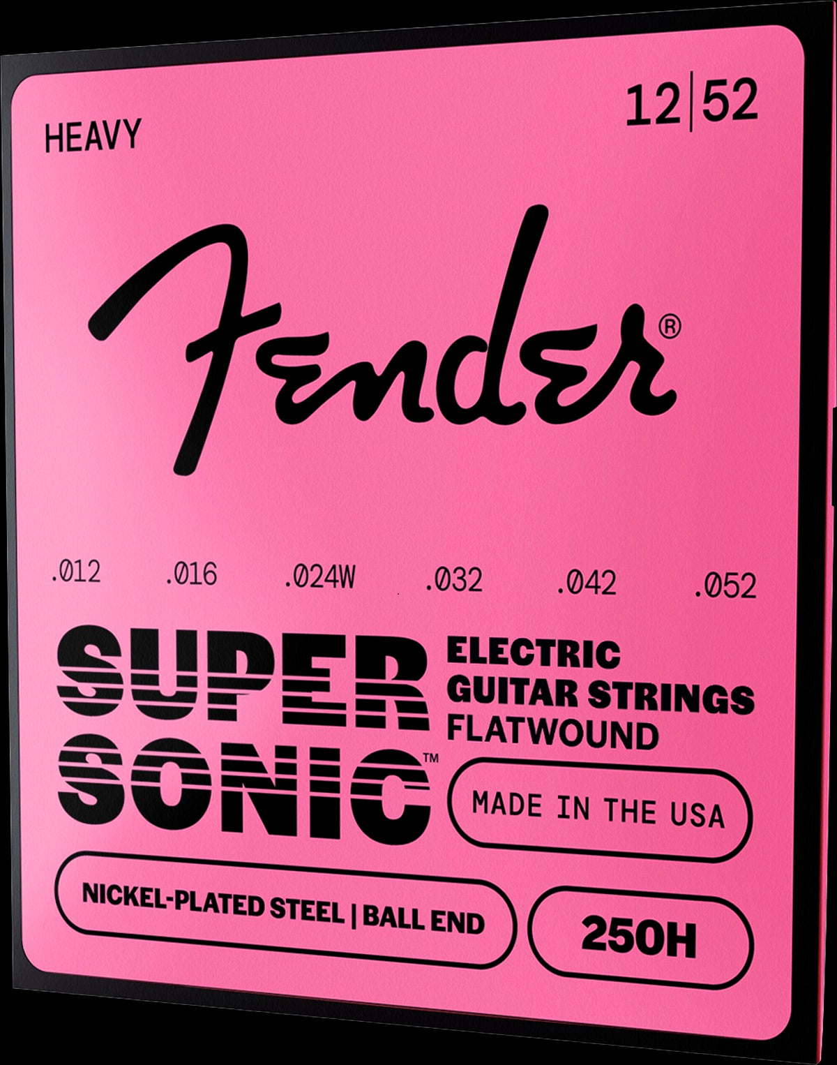 Fender Supersonic 50H Stainless Flatwound ball end 12-52 stygos elektrinei gitarai