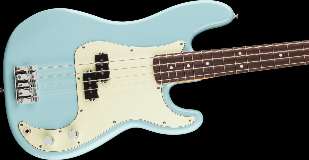 Fender 75th Anniversary Player II Precision Bass Rosewood Fingerboard Daphne Blue bosinė gitara