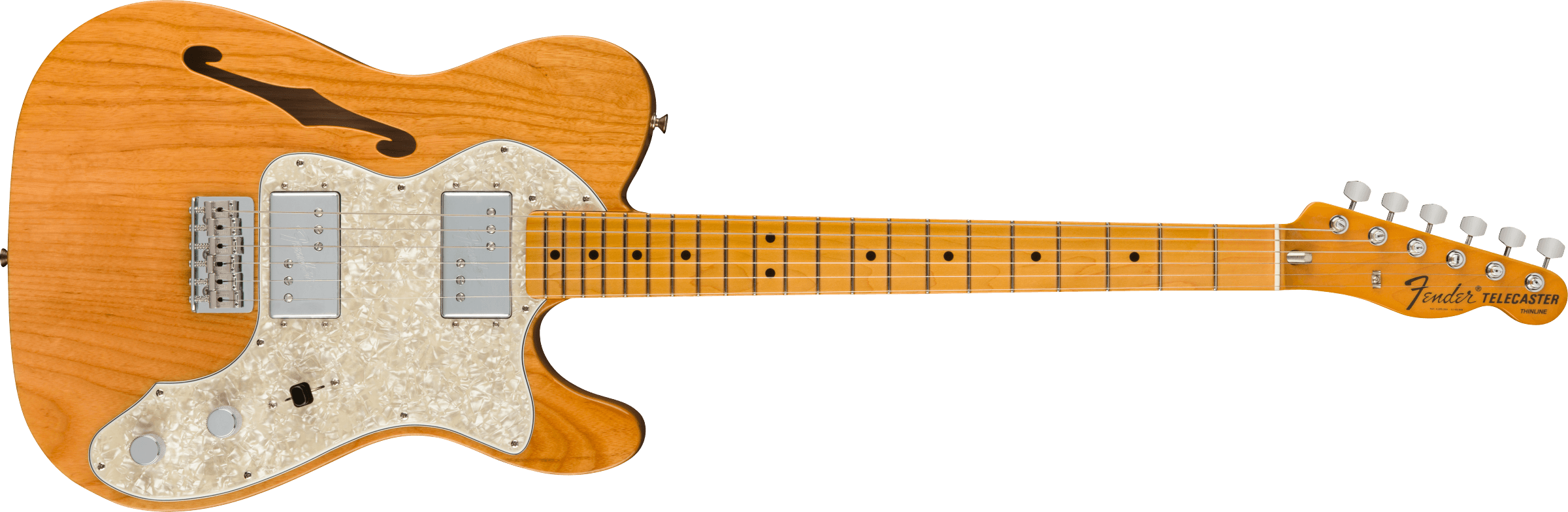 Fender American Vintage II 72 Telecaster Thinline MN Aged Natural gitara Made in USA