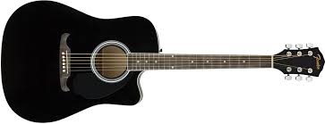 Fender FA-125CE Black Electro-Acoustic Guitar