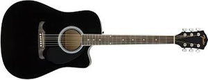 Fender FA-125CE Black Electro-Acoustic Guitar