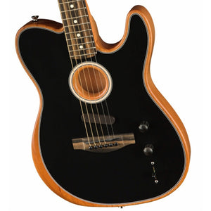Fender Acoustasonic Tele BK W Bag Made in USA Electro-Acoustic Guitar