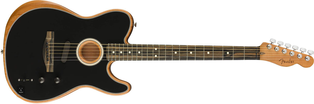 Fender Acoustasonic Tele BK W Bag Made in USA Electro-Acoustic Guitar