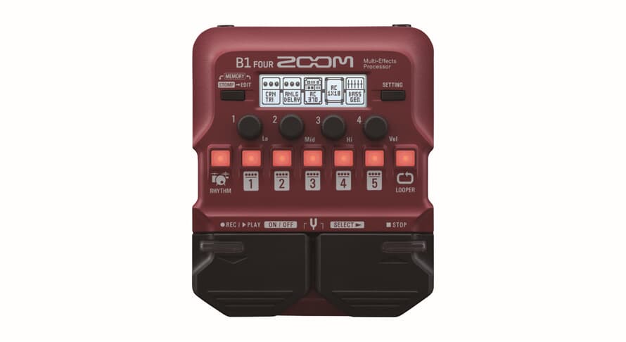 Zoom B1 Four procesorius bosinei gitarai