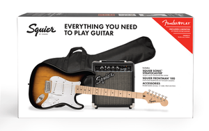 Squier PK Sonic Stratocaster Pack MN 2TS 10G elektrinės gitaros komplektas