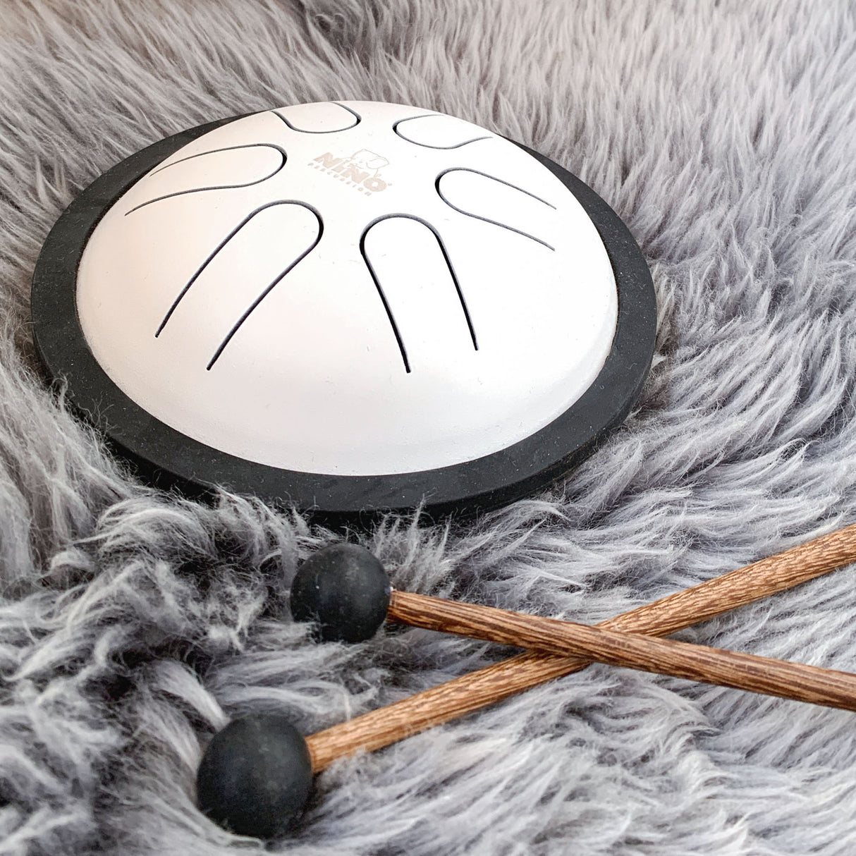 MEINL NINO980WH Percussion Mini Melody Steel Tongue Drum - 6 būgnas