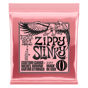Ernie Ball 2217 Zippy Slinky Nickel Wound Electric Guitar Strings 7-36 Gauge