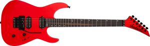 Jackson American Series Virtuoso Streaked Ebony FB Rocket Red Made in USA