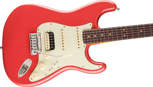 Fender American Ultra Luxe 60s Stratocaster HSS Rosewood Fingerboard Fiesta Red elektrinė gitara