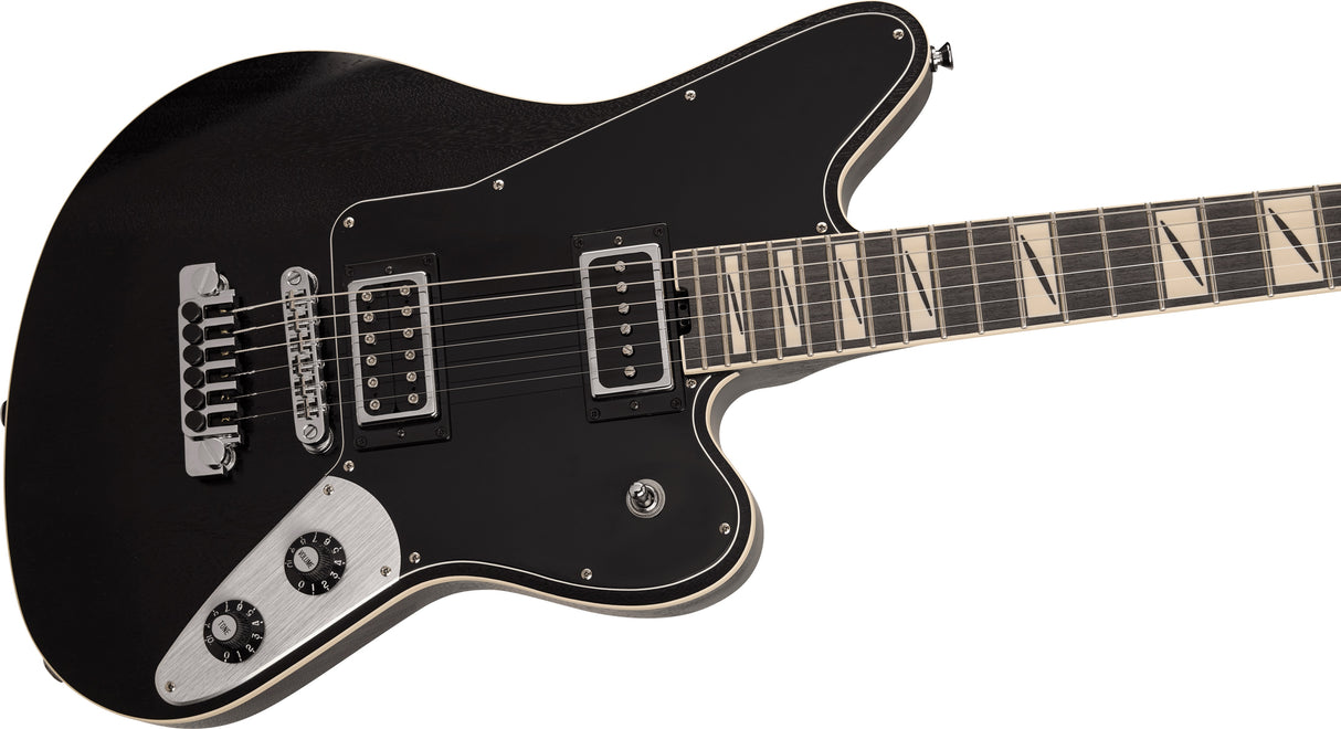 Jackson Pro Series Signature Lee Malia LM-87 Amaranth Fingerboard Open Pore Black elektrinė gitara