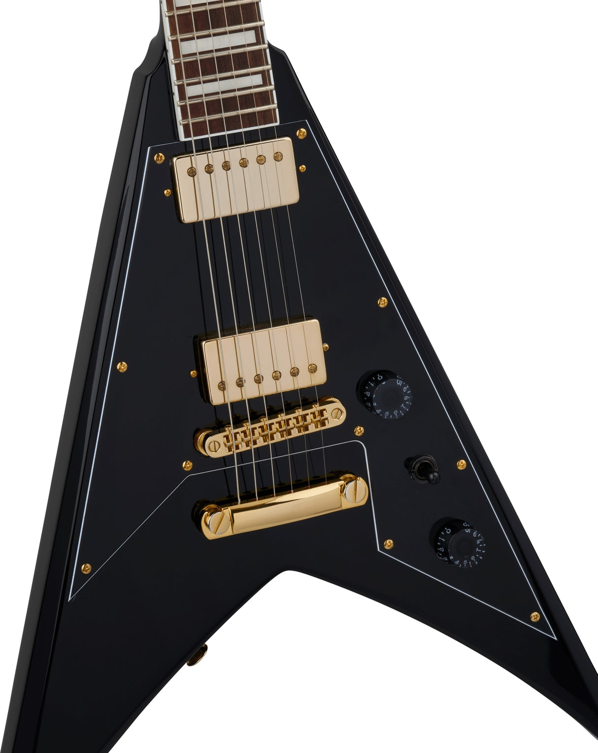 Jackson X Series Signature Scott Ian King V KVXT Laurel Fingerboard Gloss Black elektrinė git