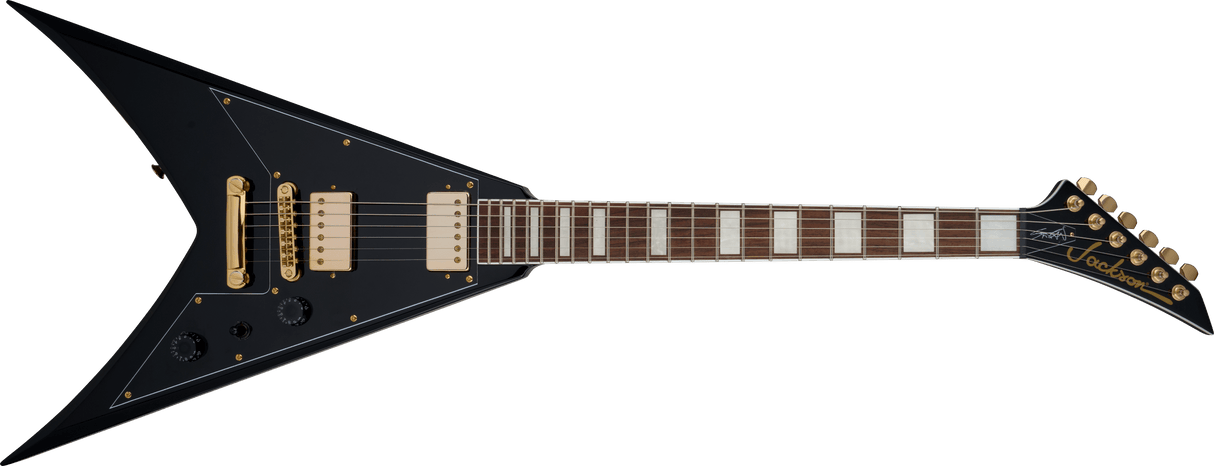 Jackson X Series Signature Scott Ian King V KVXT Laurel Fingerboard Gloss Black elektrinė git