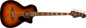 Fender Kingman Bass  Black Pickguard Shaded Edge Burst Acoustic Bass Guitar