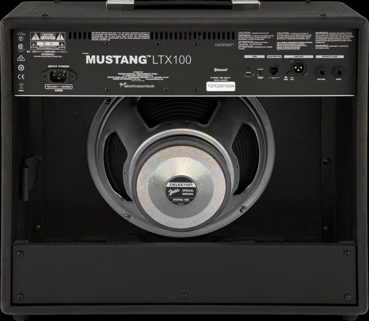 Fender Mustang LTX100 stiprintuvas elektrinei gitarai