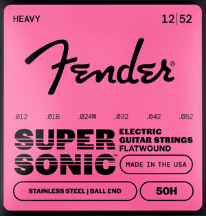Fender Supersonic 50H Stainless Flatwound ball end 12-52 stygos elektrinei gitarai