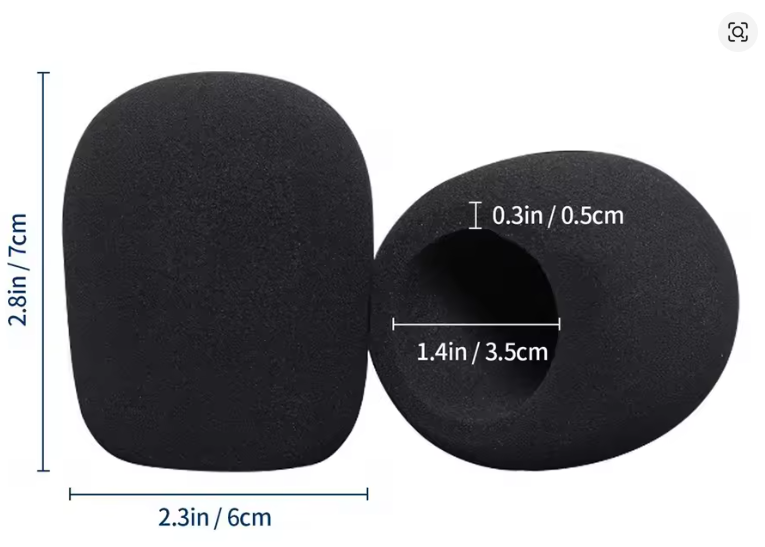 Microphone Windshield 10 pcs