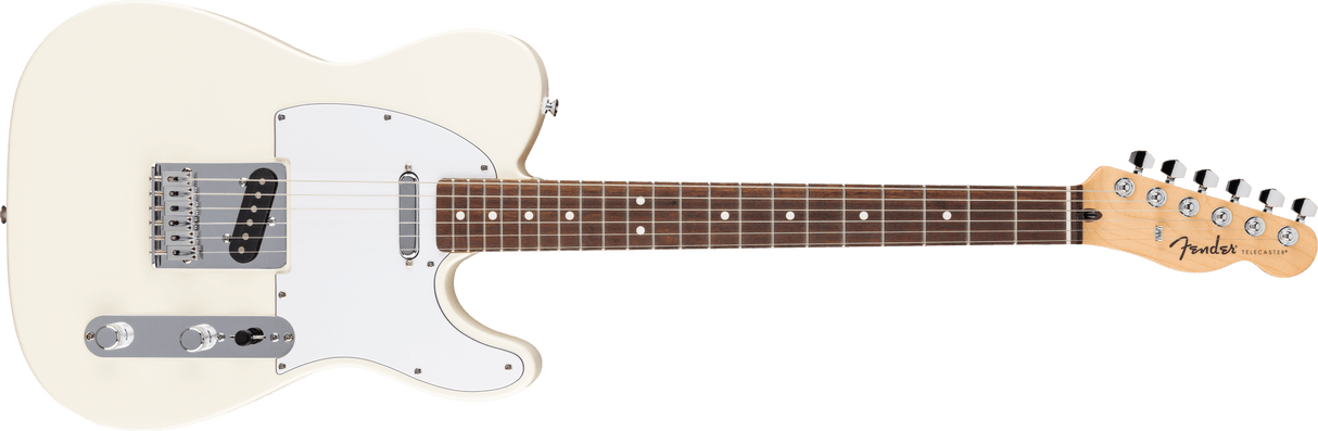 Fender Standard Telecaster Laurel Fingerboard White Pickguard, Olympic Whiite