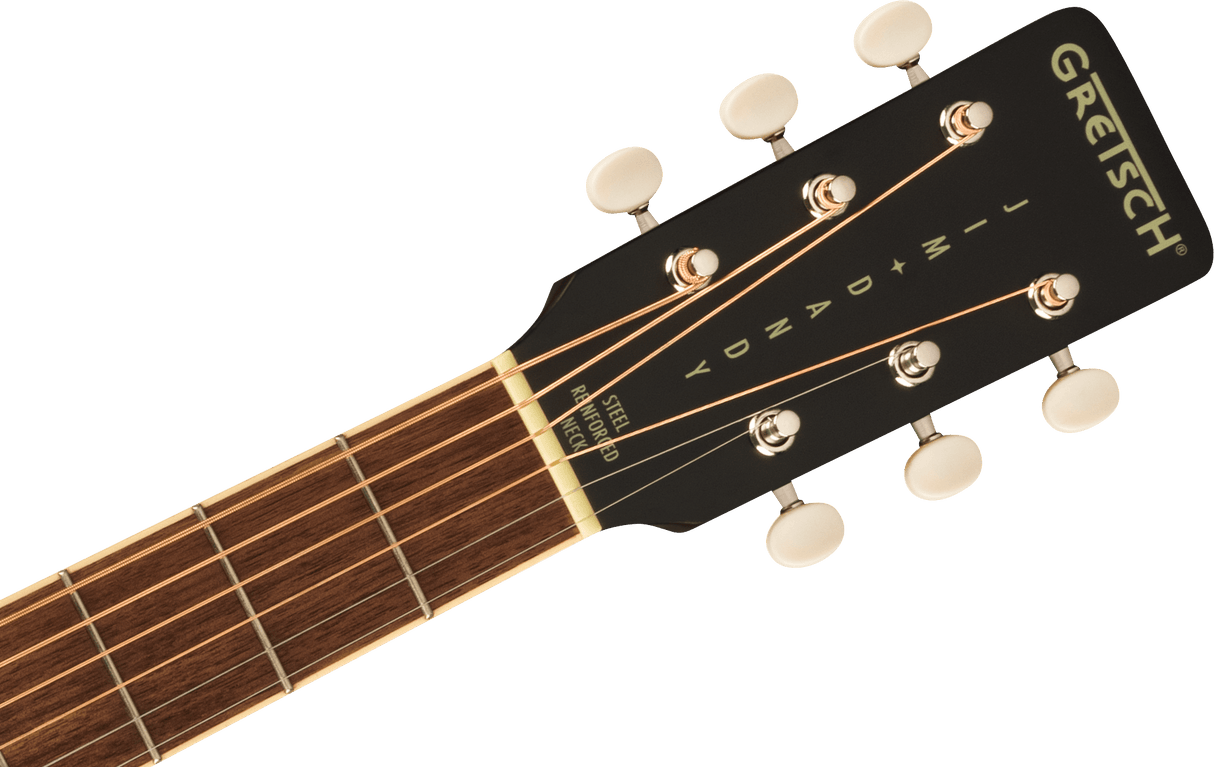 Gretsch Jim Dandy Dreadnought Walnut Fingerboard White Pickguard Deep Cherry Burst Guita