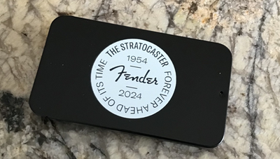 Fender 70th Anniversary Strat 351 Pick Tin mediatoriai