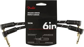 Fender Deluxe 6  Black Tweed Angled Jack Patch laidai 2 vnt gitarai